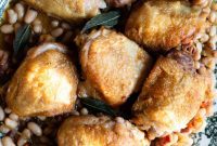 Pancetta and Sage Chicken Braise with Cannellini Beans