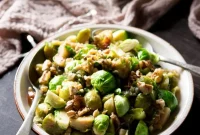 Caramelized Brussels Sprouts with Dates and Walnuts