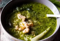 Green Goddess Pesto and Bean Soup