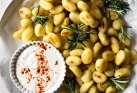 Golden Rosemary Skillet Gnocchi