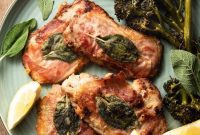 Tender Veal Saltimbocca with Crispy Prosciutto and Aromatic Sage