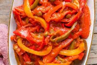 Peperonata: Sweet Bell Peppers in Rich Tomato Sauce
