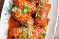 Slow-Braised Puglian Beef Braciole with Rich Tomato Sauce