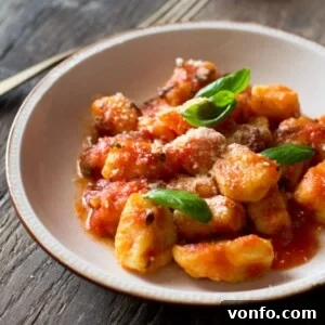Gnocchi with Fresh Tomato Sauce