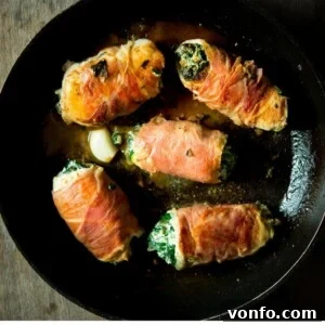 Prosciutto Chicken Involtini with Spinach and Ricotta