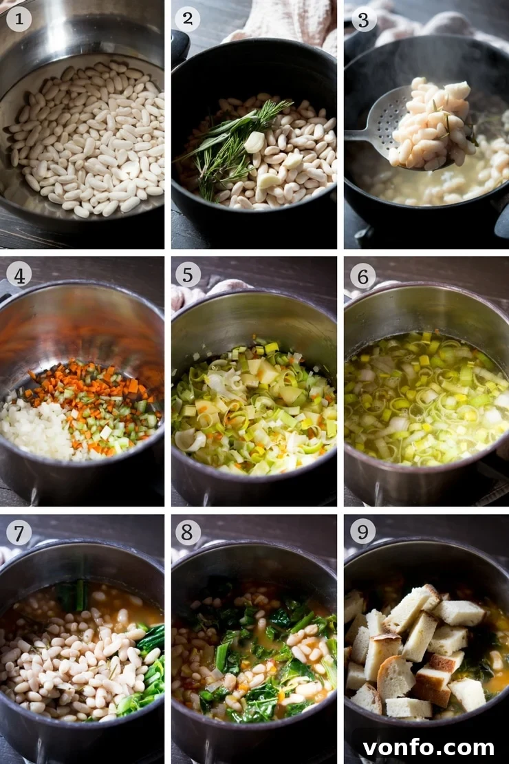 Ribollita Recipe Steps Step-by-step photos illustrating how to prepare traditional Tuscan Ribollita vegetable soup