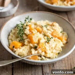 Butternut Squash Risotto in a square dish