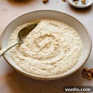 Classic Italian Walnut Sauce 2 Close-up of freshly made Walnut Sauce