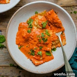 Delicious Lobster Ravioli with Vodka Cream Sauce