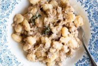 Pillowy Gnocchi with Creamy White Sausage Ragu