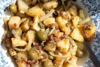 Sicilian Roasted Potatoes with Onions and Olives