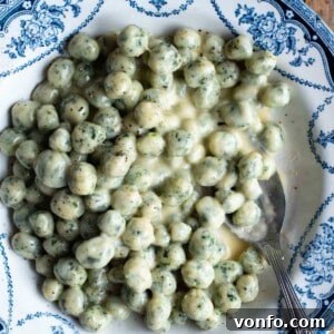 Spinach Chicche with Parmigiano Butter Sauce