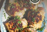 Nduja-Baked Chicken with Roasted Tomatoes and Herbs