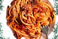 Spaghetti al Rancetto: Umbrian Tomato with Crispy Pancetta