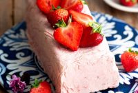 Creamy Strawberry Semifreddo with Fresh Strawberry Sauce