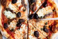 Mediterranean Pizza with Olives, Anchovies & Capers